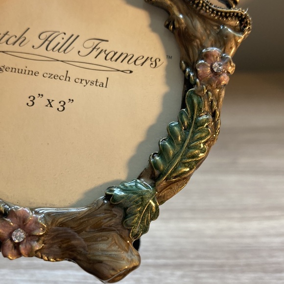 Watch Hill New table frame reptile and flowers Czech crystal - Picture 8 of 16